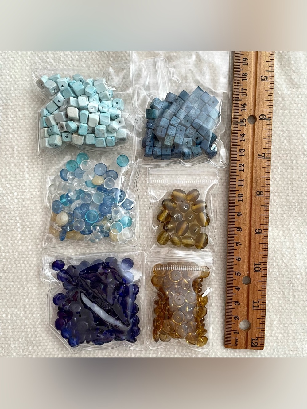 BEAD LOT - Assorted Wood Glass Stone Acrylic Shell for Jewelry & Crafts (530g) - Picture 3 of 10